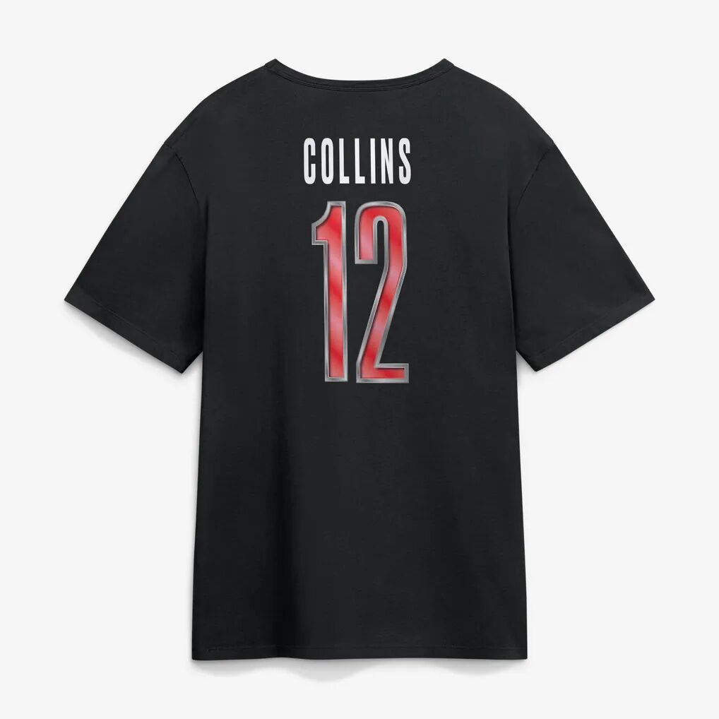 Nico Collins Houston Texans Metallic Mascot Name & Number T-Shirt