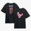 Nico Collins Houston Texans Metallic Mascot Name & Number T-Shirt - Black - Front View
