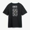 Brock Bowers Las Vegas Raiders Metallic Mascot Name & Number T-Shirt - Black - Detail View