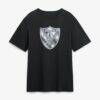 Brock Bowers Las Vegas Raiders Metallic Mascot Name & Number T-Shirt - Black - Side View