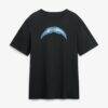 Ladd McConkey Los Angeles Chargers Metallic Mascot Name & Number T-Shirt - Black - Side View