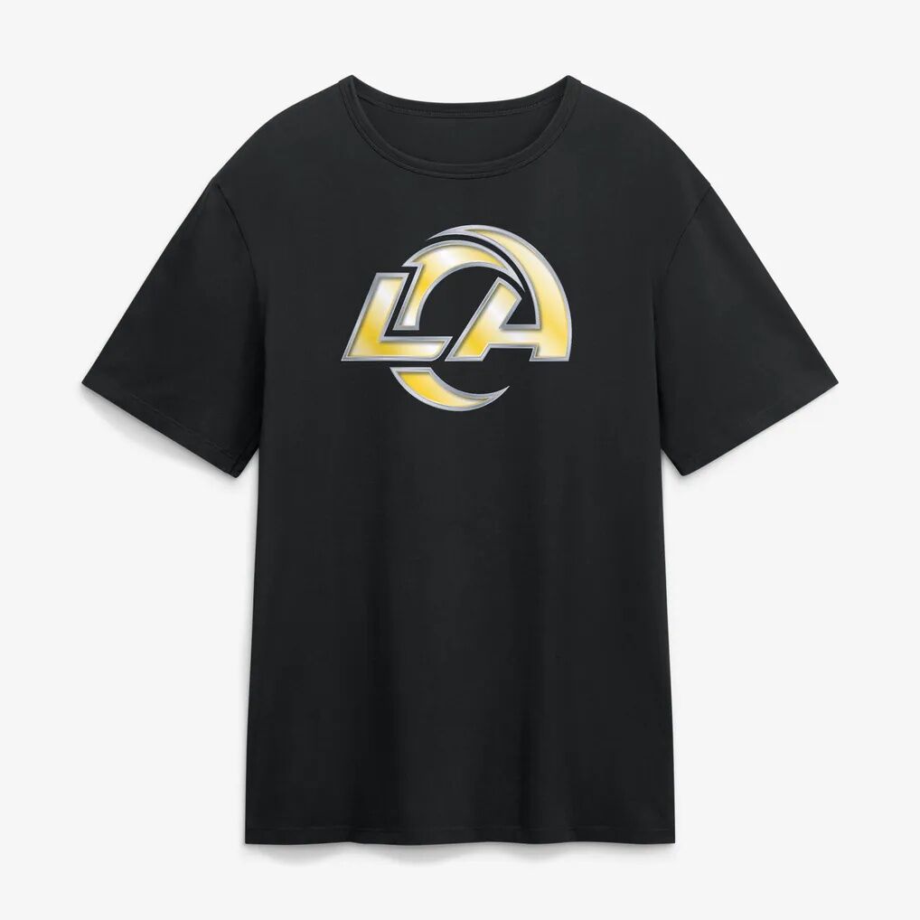 Myles Garrett Los Angeles Rams Metallic Mascot Name & Number T-Shirt