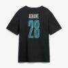 Devon Achane Miami Dolphins Metallic Mascot Name & Number T-Shirt - Black - Detail View