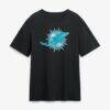 Devon Achane Miami Dolphins Metallic Mascot Name & Number T-Shirt - Black - Side View