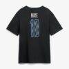 Drake Maye New England Patriots Metallic Mascot Name & Number T-Shirt - Black - Detail View