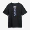 Jaxson Dart New York Giants Metallic Mascot Name & Number T-Shirt - Black - Detail View