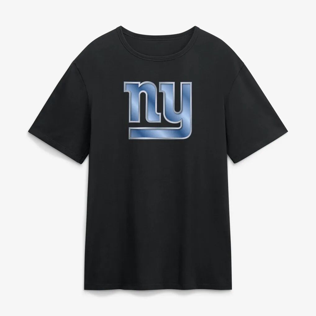 Jaxson Dart New York Giants Metallic Mascot Name & Number T-Shirt