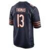 Zavion Thomas Chicago Bears Nike Team Game Jersey - Navy - Alt2