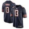 Zavion Thomas Chicago Bears Nike Team Game Jersey - Navy - Front View
