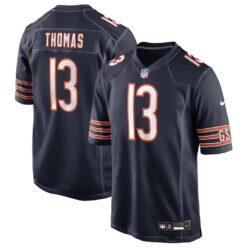 Zavion Thomas Chicago Bears Nike Team Game Jersey - Navy - Front View