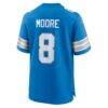 Derrick Moore Detroit Lions Nike Team Game Jersey - Blue - Alt2