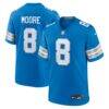 Derrick Moore Detroit Lions Nike Team Game Jersey - Blue - Front View
