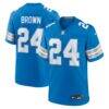 Aamaris Brown Detroit Lions Nike Team Game Jersey - Blue - Front View