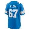 Elijah Klein Detroit Lions Nike Team Game Jersey - Blue - Alt2