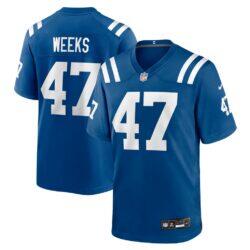 West Weeks Indianapolis Colts Nike Team Game Jersey - - Front View