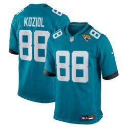 Tanner Koziol Jacksonville Jaguars Nike Team Game Jersey - Teal - Front View