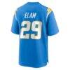 Kaiir Elam Los Angeles Chargers Nike Team Game Jersey - - Alt2