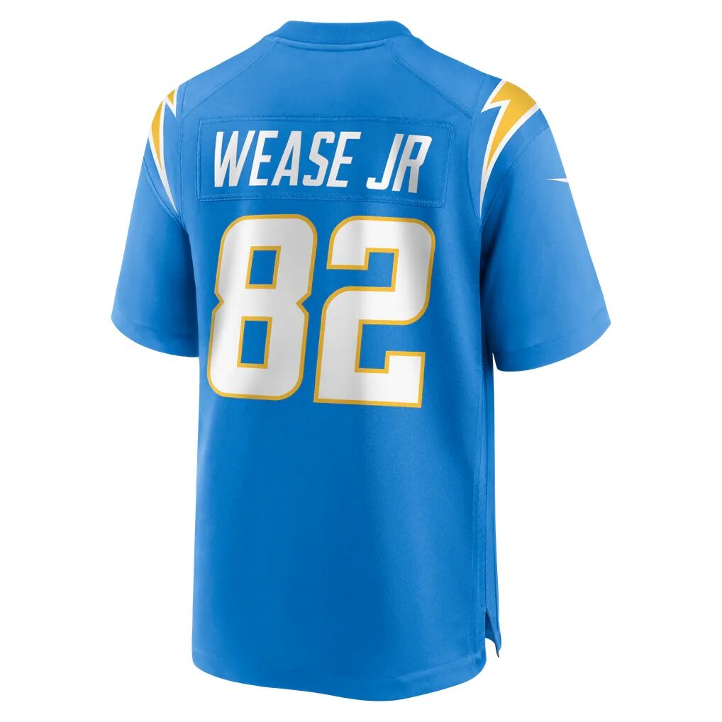 Theo Wease Jr. Los Angeles Chargers Nike Team Game Jersey - Powder Blue