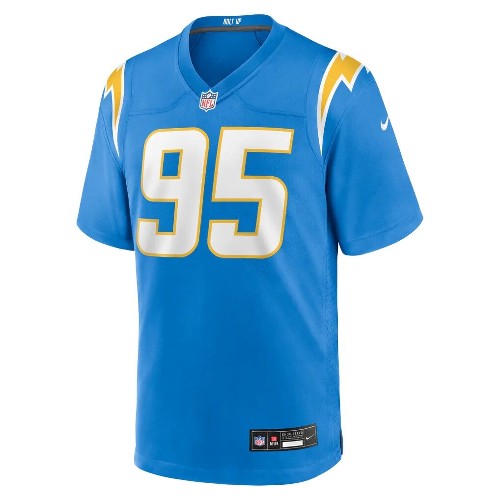 Jordan Jefferson Los Angeles Chargers Nike Team Game Jersey - Powder Blue
