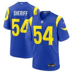 Jamie Sheriff Los Angeles Rams Nike Team Game Jersey - - Front View