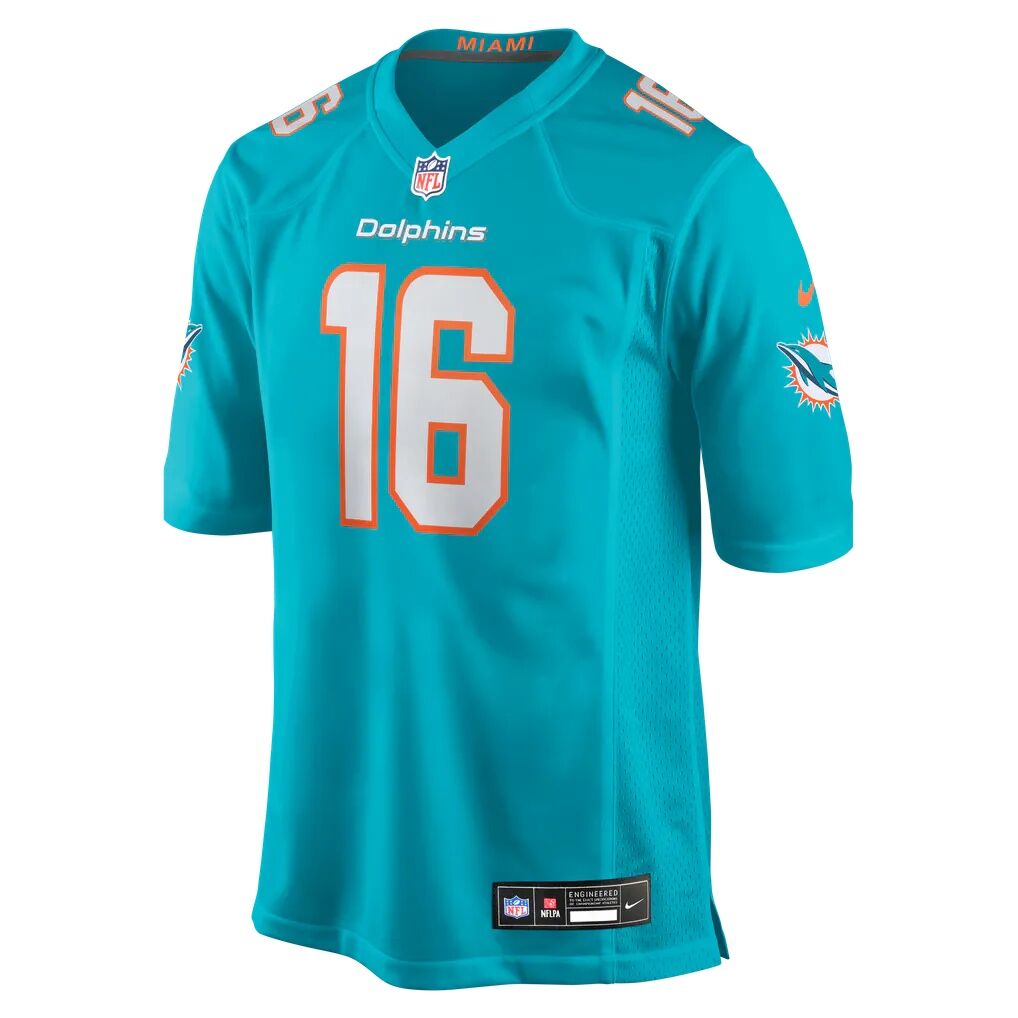 Michael Taaffe Miami Dolphins Nike Team Game Jersey - Aqua