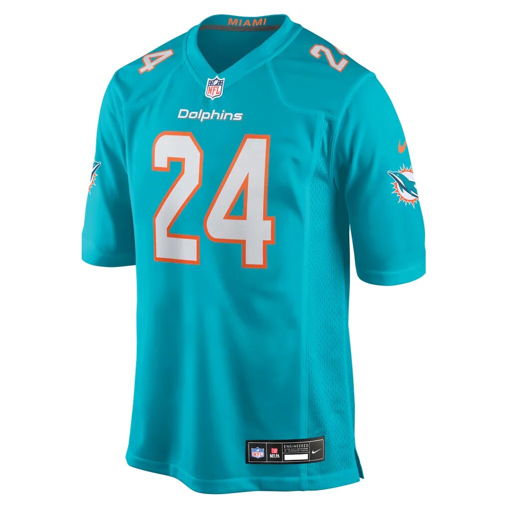 Marcellas Dial Jr. Miami Dolphins Nike Team Game Jersey - Aqua