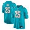 Julius Wood Miami Dolphins Nike Team Game Jersey - - Front View