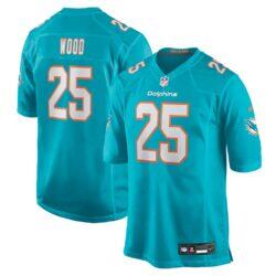 Julius Wood Miami Dolphins Nike Team Game Jersey - - Front View