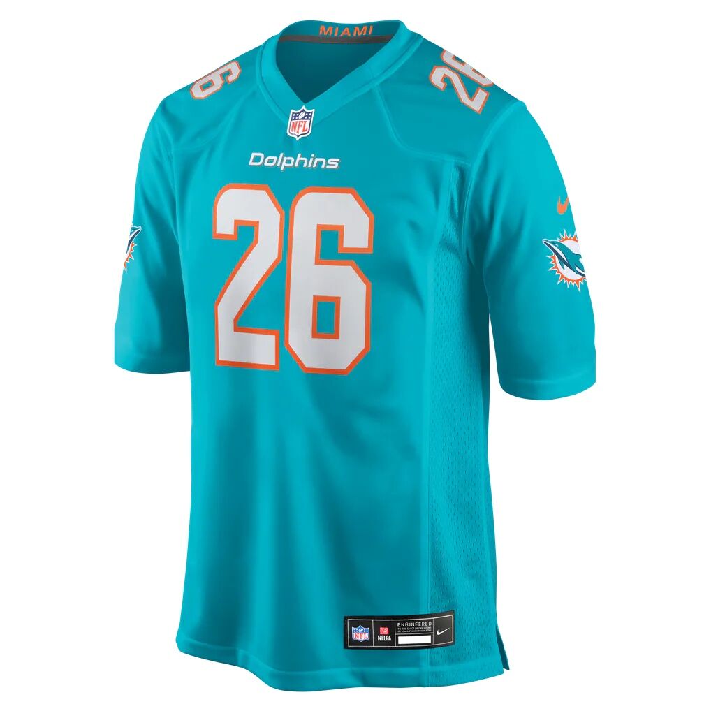 Carlos Washington Jr. Miami Dolphins Nike Team Game Jersey - Aqua