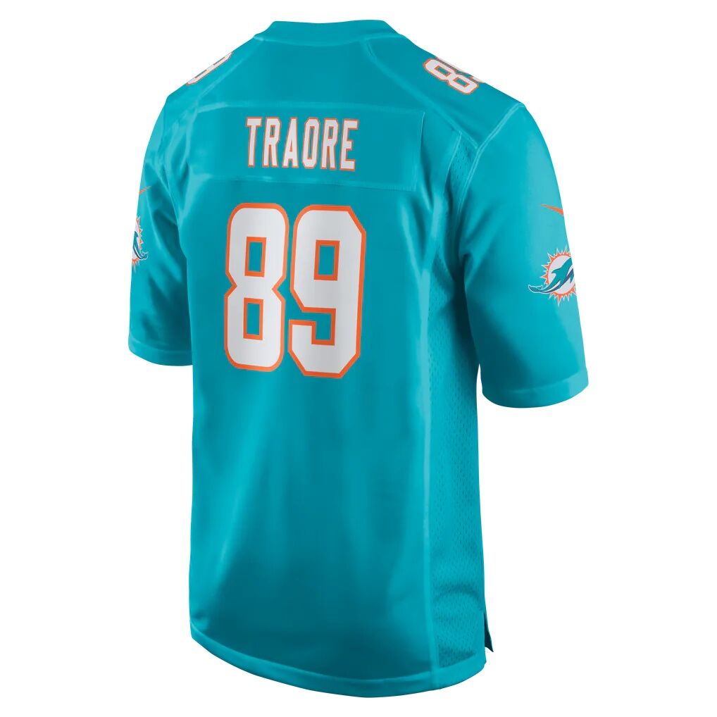 Seydou Traore Miami Dolphins Nike Team Game Jersey - Aqua