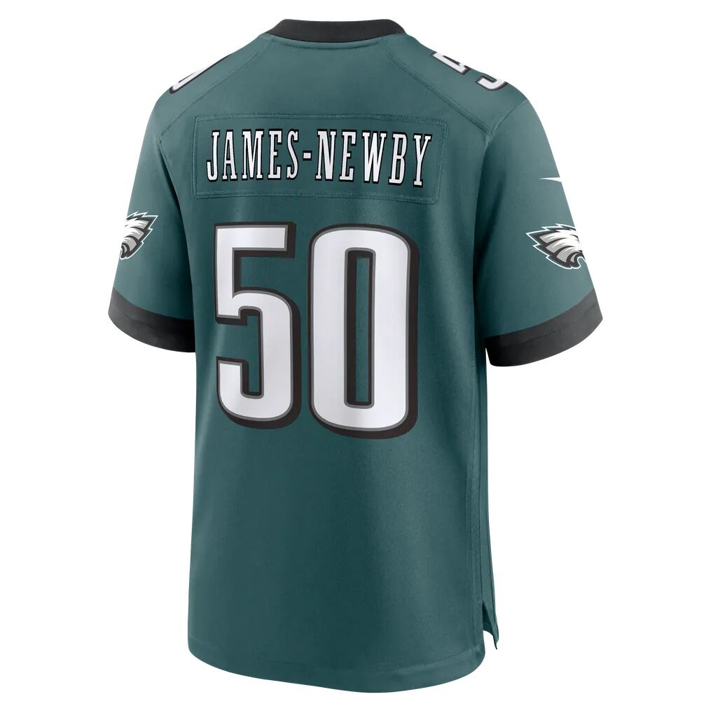 Keyshawn James-Newby Philadelphia Eagles Nike Team Game Jersey - Midnight Green