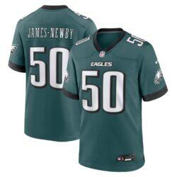 Keyshawn James-Newby Philadelphia Eagles Nike Team Game Jersey - - Front View