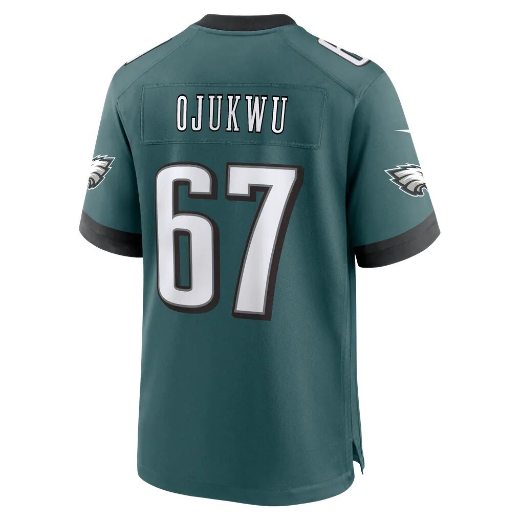 John Ojukwu Philadelphia Eagles Nike Team Game Jersey - Midnight Green