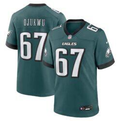 John Ojukwu Philadelphia Eagles Nike Team Game Jersey - - Front View