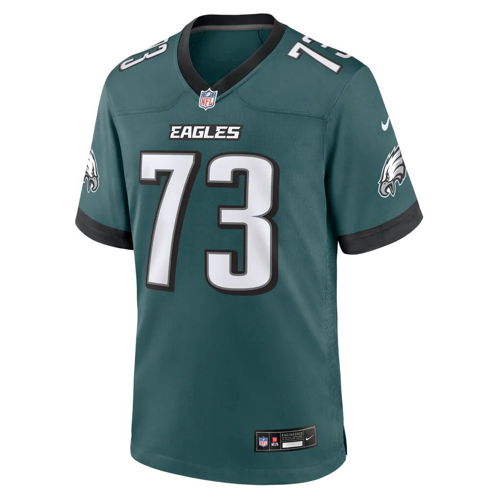 Kiran Amegadjie Philadelphia Eagles Nike Team Game Jersey - Midnight Green