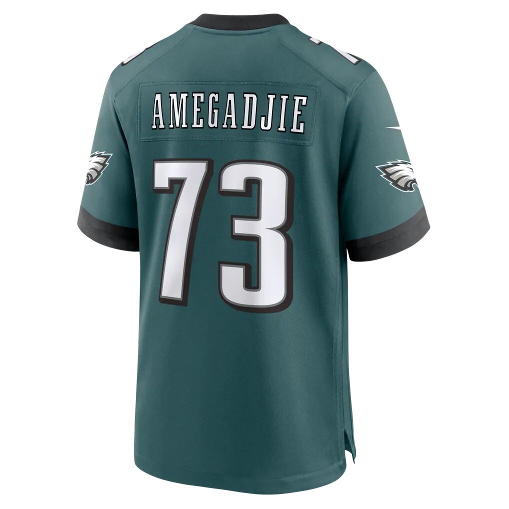 Kiran Amegadjie Philadelphia Eagles Nike Team Game Jersey - Midnight Green