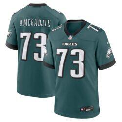 Kiran Amegadjie Philadelphia Eagles Nike Team Game Jersey - - Front View