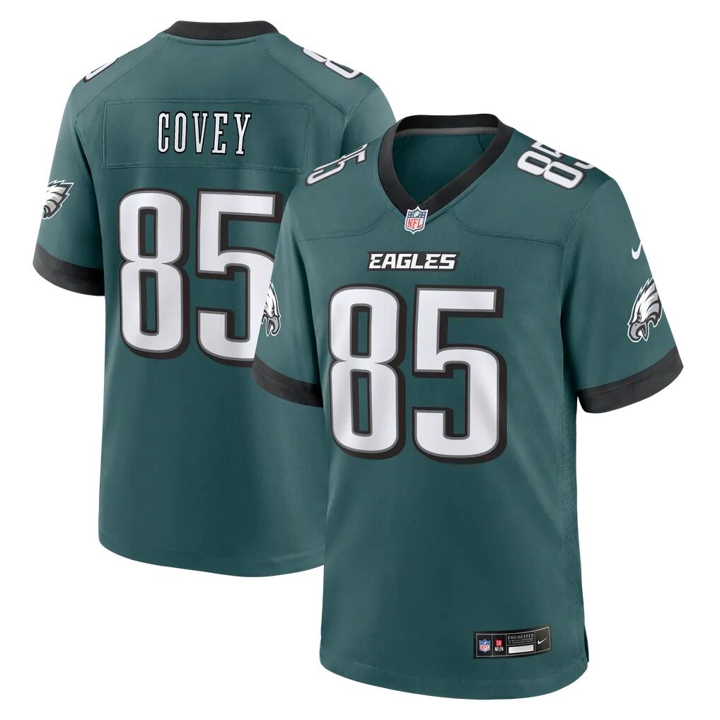 Britain Covey Philadelphia Eagles Nike Team Game Jersey - Midnight Green