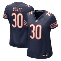 Zavier Scott Chicago Bears Nike Women's Team Game Jersey - Navy - Front View