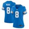 Derrick Moore Detroit Lions Nike Women's Team Game Jersey - Blue - Front View