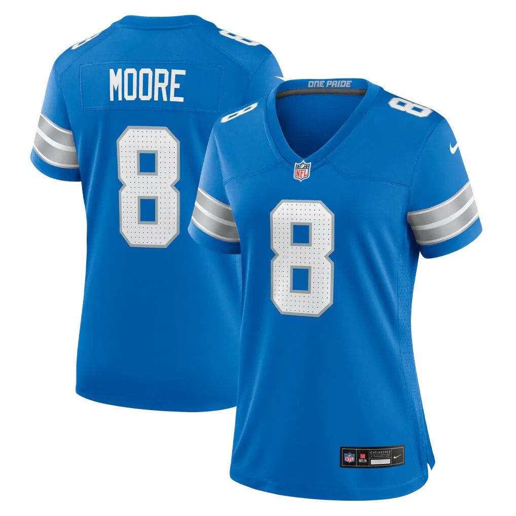 Derrick Moore Detroit Lions Nike Women's Team Game Jersey