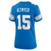 Luke Altmyer Detroit Lions Nike Women's Team Game Jersey - Blue - Alt2
