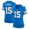 Luke Altmyer Detroit Lions Nike Women's Team Game Jersey - Blue - Front View