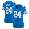 Aamaris Brown Detroit Lions Nike Women's Team Game Jersey - Blue - Front View