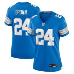 Aamaris Brown Detroit Lions Nike Women's Team Game Jersey - Blue - Front View