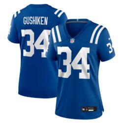 Kapena Gushiken Indianapolis Colts Nike Women's Team Game Jersey - - Front View