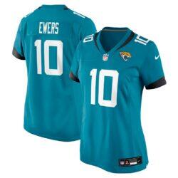 Quinn Ewers Jacksonville Jaguars Nike Women's Team Game Jersey - Teal - Front View