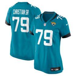 Geron Christian Sr. Jacksonville Jaguars Nike Women's Team Game Jersey - Teal - Front View