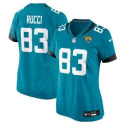 Hayden Rucci Jacksonville Jaguars Nike Women's Team Game Jersey - Teal - Front View