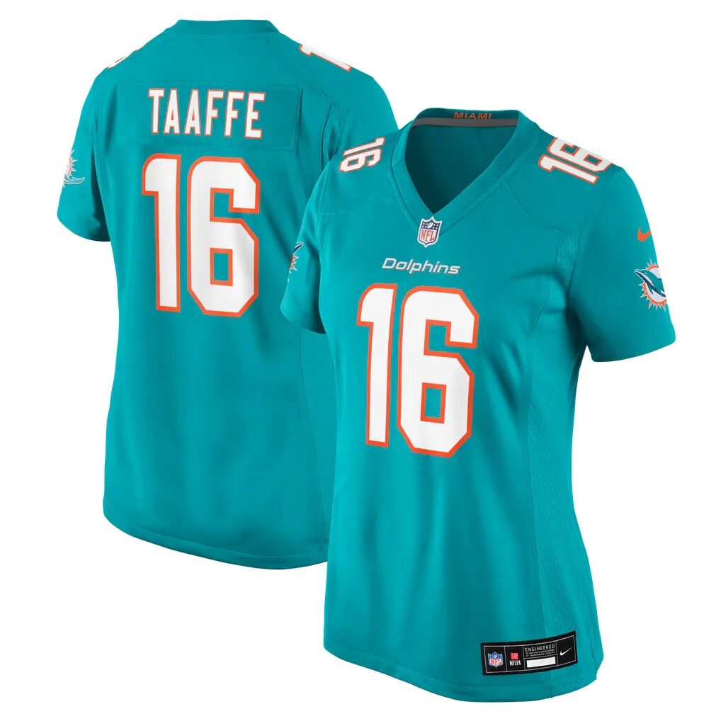Michael Taaffe Miami Dolphins Nike Women's Team Game Jersey - Aqua